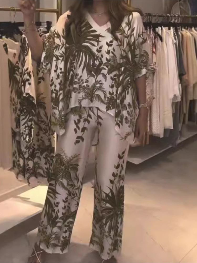 Traje de oficina de dos piezas - Romper Floral Print reseña y precio