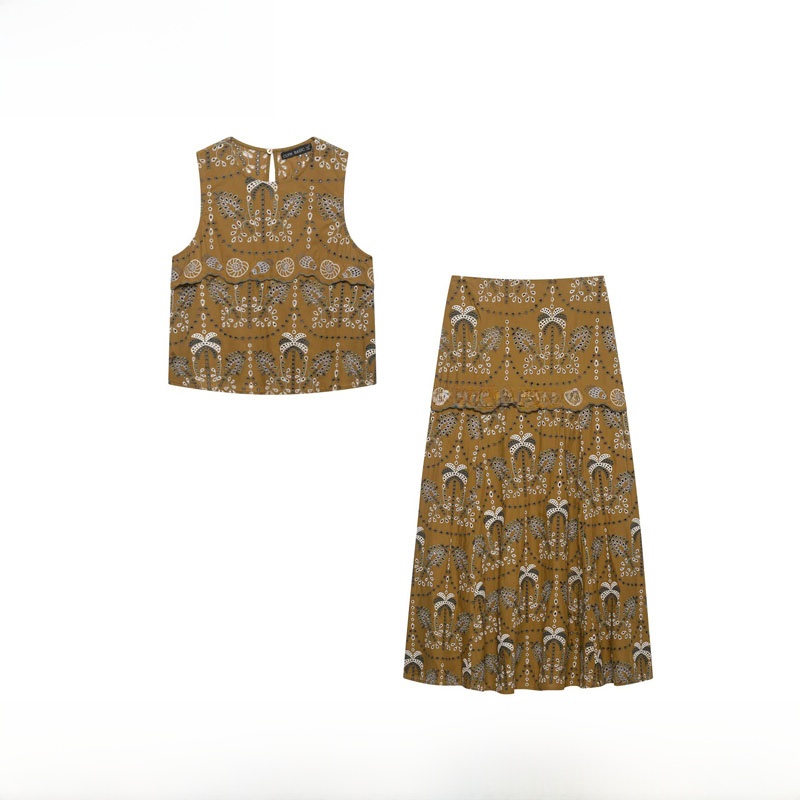 Conjunto de Moda Femenina Prim - Midi Skirt Floral reseña y precio